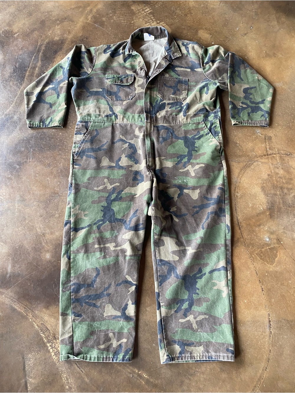 VTG 90s BigAL Camouflage Coveralls Baggy Utility Jumpsuit